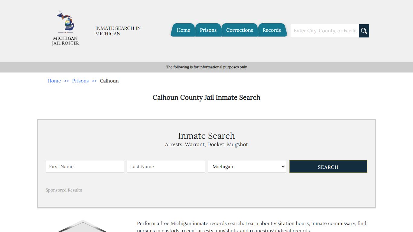 Calhoun County Jail Inmate Search - Michigan Jail Roster